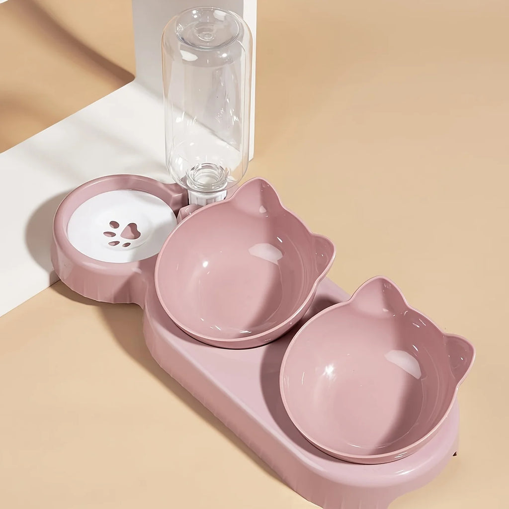 Pet Bowls With Water Feeder, 3 In 1™